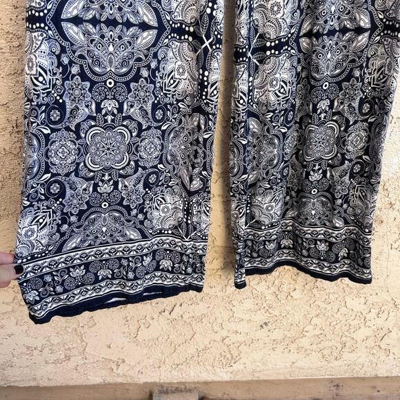 Max Edition Paisley Stretch Casual Pants Size Petite Small - Picture 5 of 5